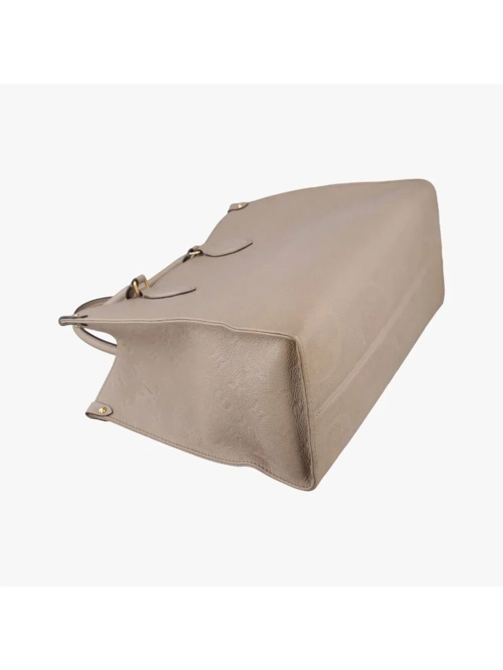 Louis Vuitton On The Go MM Beige Monogram Empreinte Tote